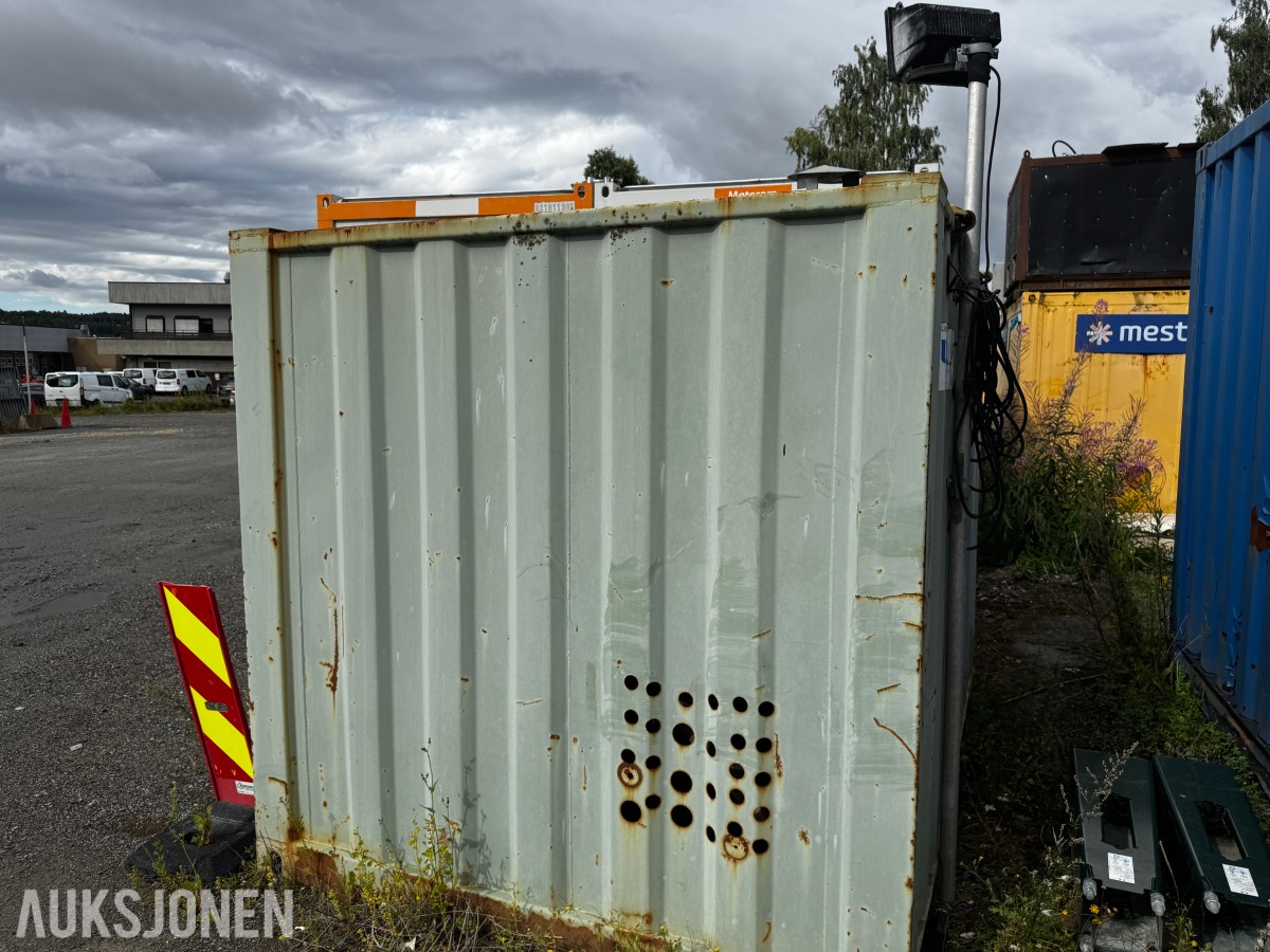 Container med Remko diesel fyringsanlegg