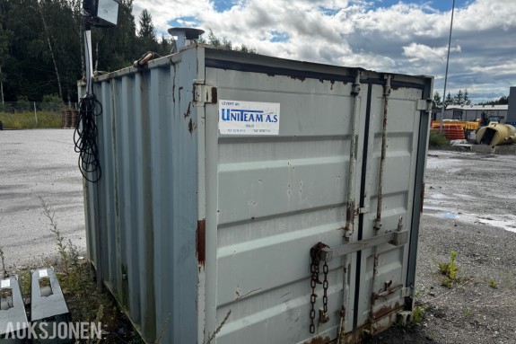 Container med Remko diesel fyringsanlegg