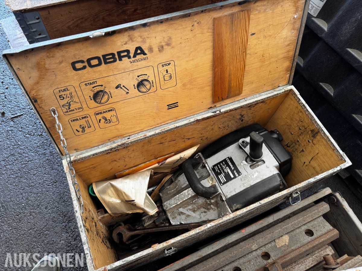 3 stk Atlas Copco Cobra borhammere bensindrevet