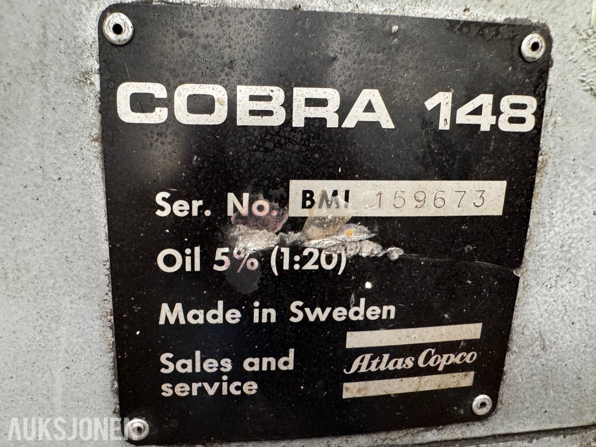 3 stk Atlas Copco Cobra borhammere bensindrevet