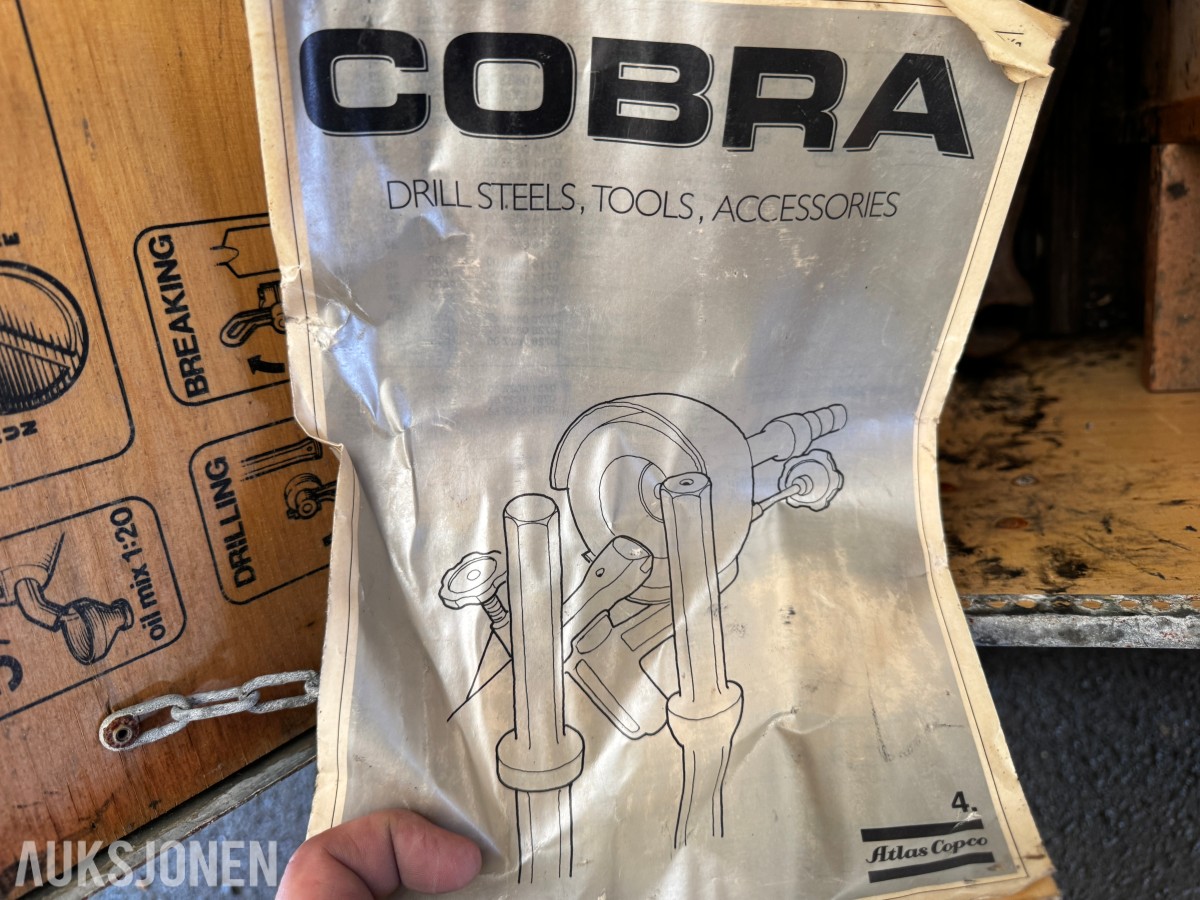 3 stk Atlas Copco Cobra borhammere bensindrevet