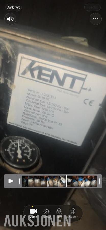 Kent EasyClean 9019 ST - Industrivasker