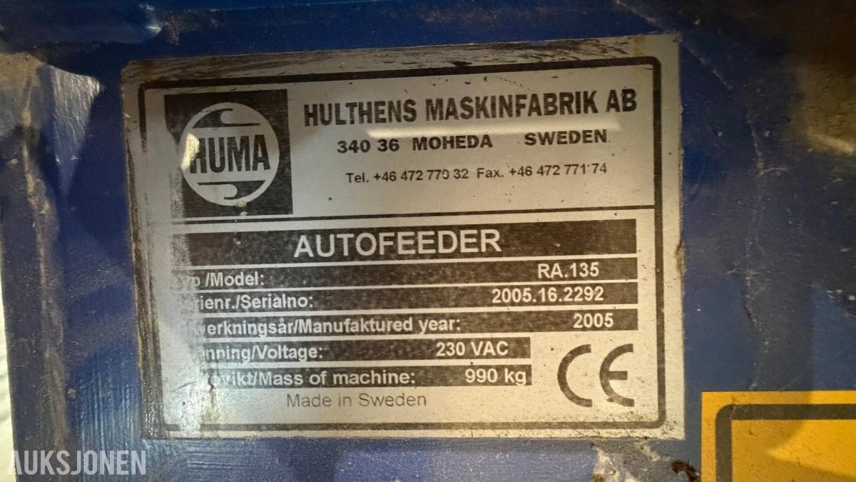 2005 DeLaval Autofeeder RA135 fôrvogn
