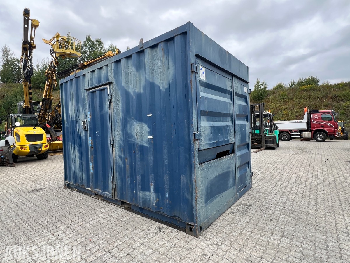 15 fot BNS 10.C 13.LO sagcontainer med Ernex gjerdesag