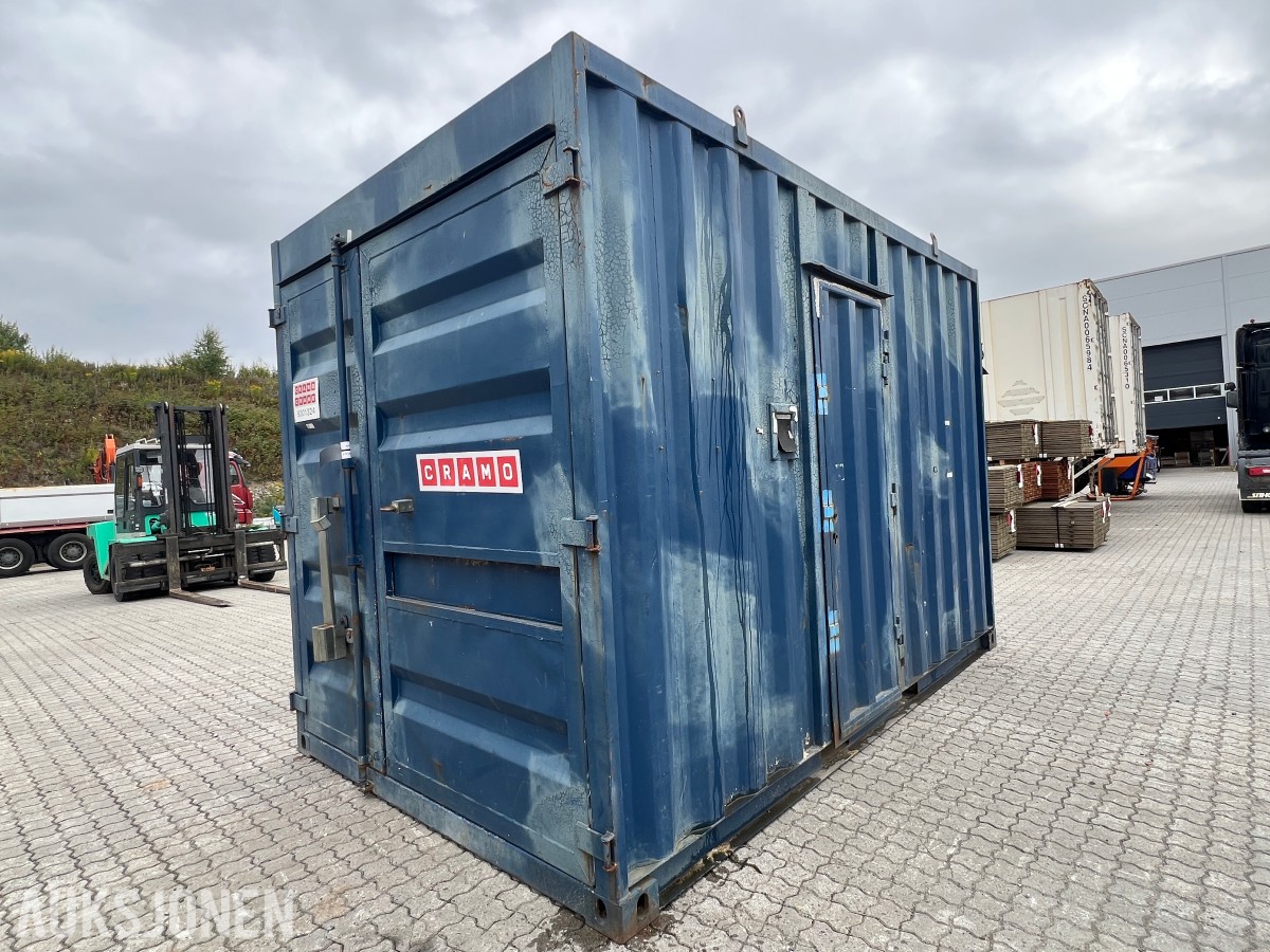 15 fot BNS 10.C 13.LO sagcontainer med Ernex gjerdesag