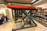1981 Trans Lyft TT hydraulisk sakseløftebord - 3.000 kg løftekapasitet.