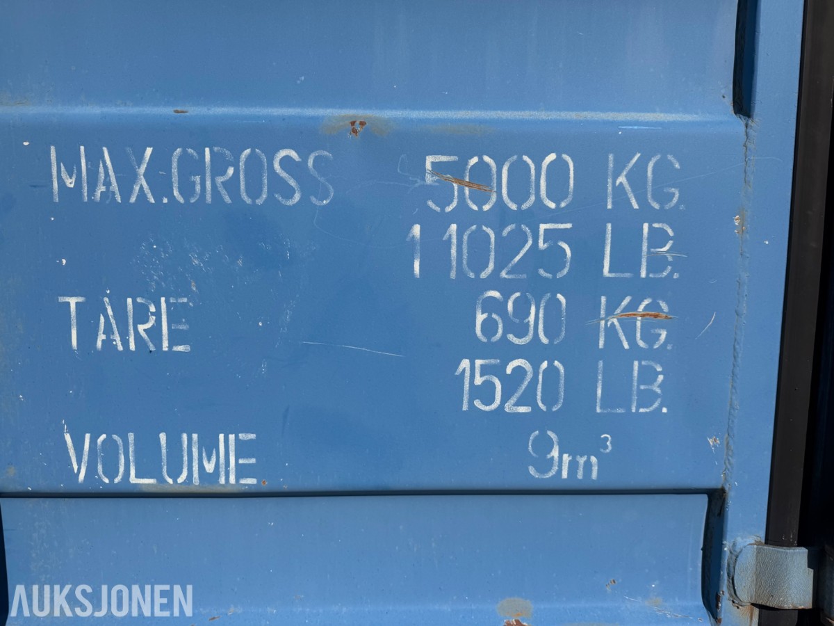 Verktøycontainer 9m3