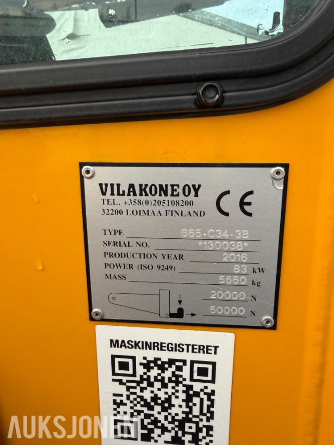 2016 Wille 665 hjullaster med 2260 timer!