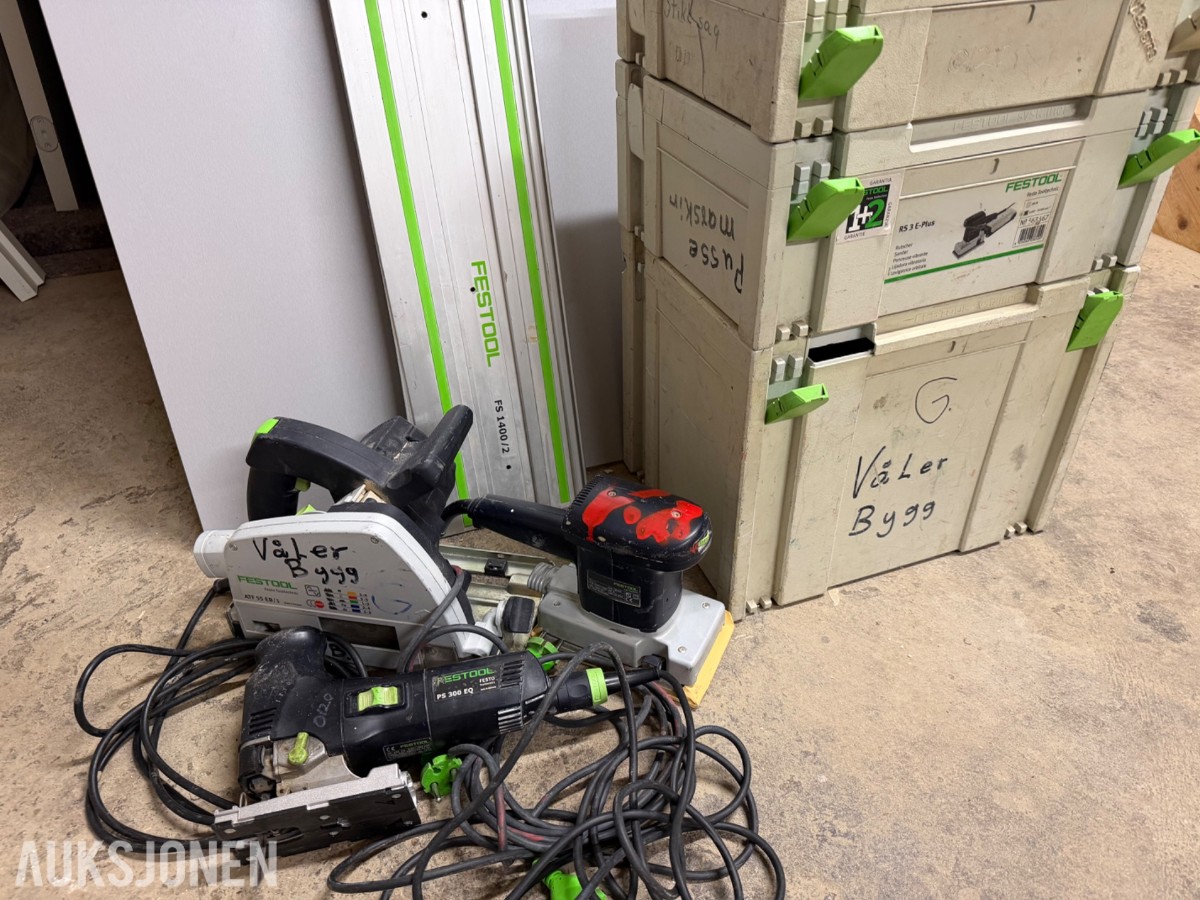 Festol sag m/skinne, pussemaskin, stikksag
