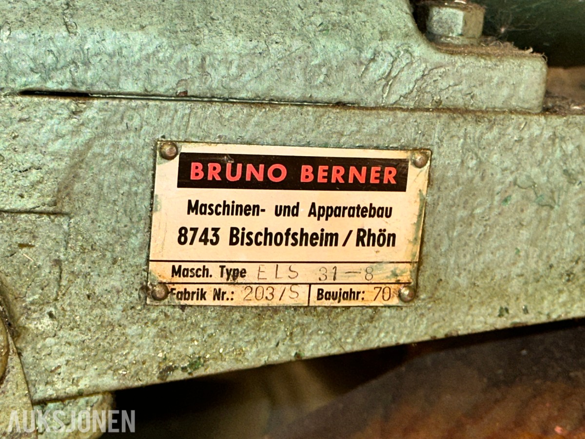 1970 Bruno Berner ELS 31-8 kappsag for metall