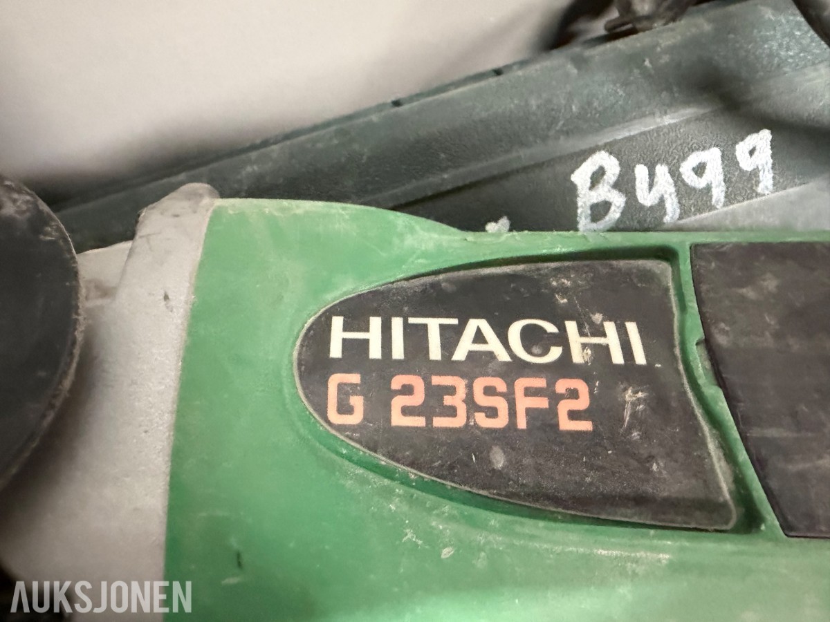 Hitachi vinkelsliper og bajonettsag