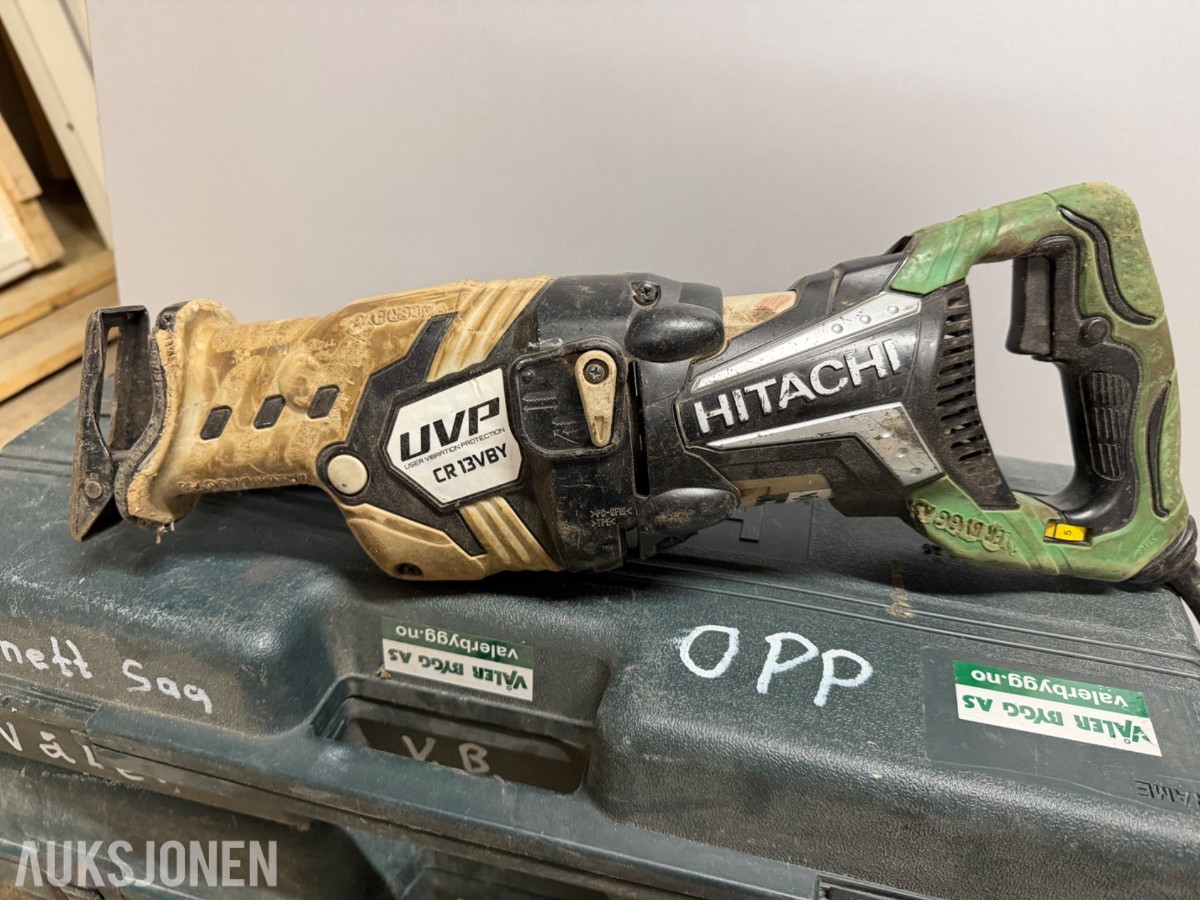 Hitachi vinkelsliper og bajonettsag