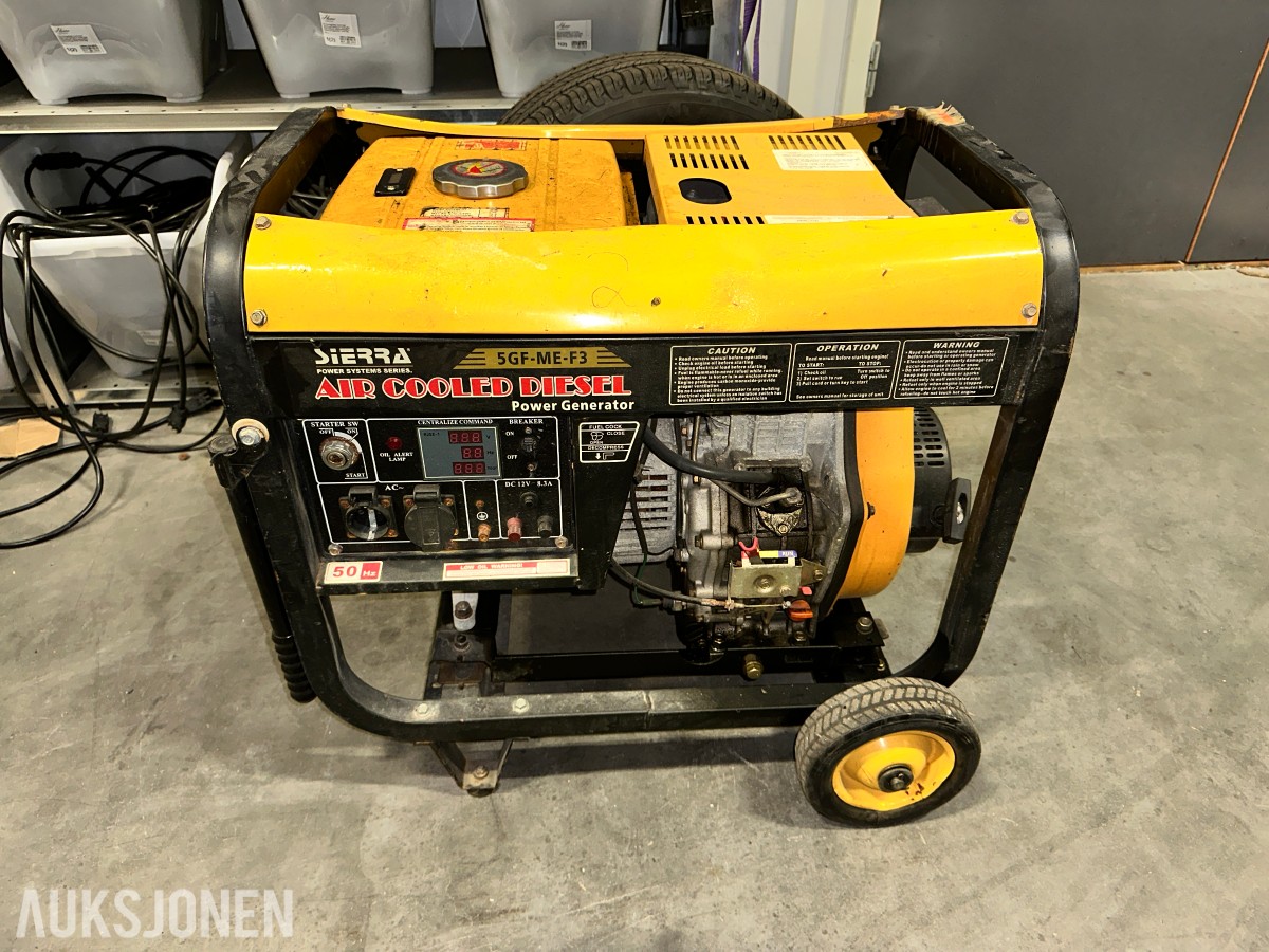 Sierra 5GF-ME-F3 dieseldrevet strømaggregat