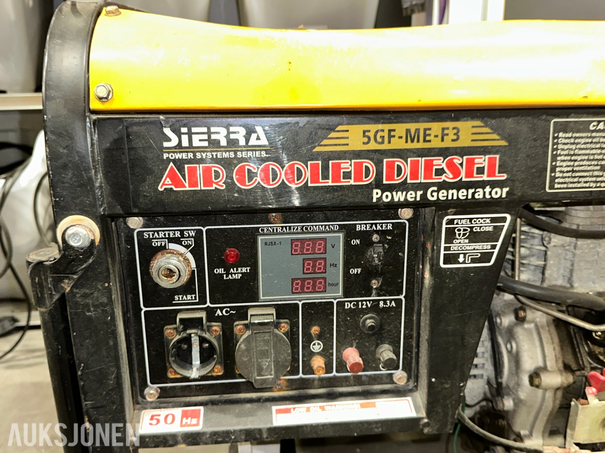 Sierra 5GF-ME-F3 dieseldrevet strømaggregat