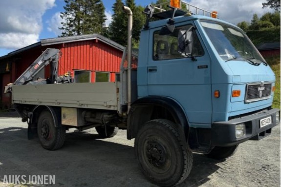 1990 MAN 9.150FAE med Hiab 052 radiostyrt kran - EU OK 08.2027
