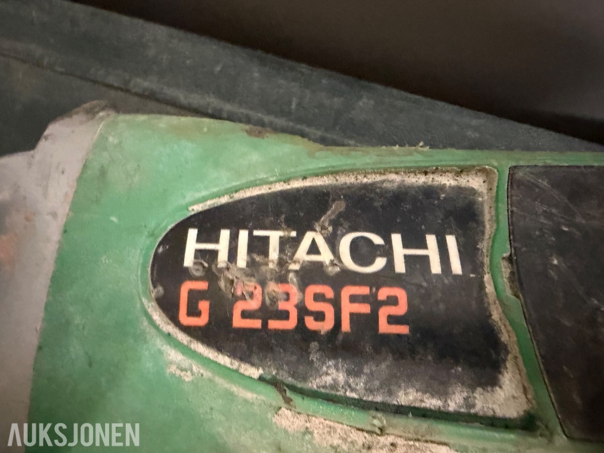 Hitachi Vinkelsliper og betongmaskin