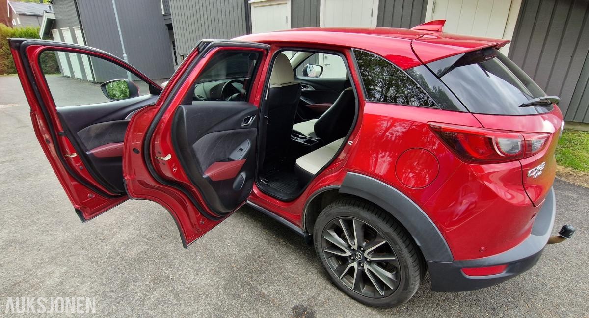 2016 Mazda CX-3 2.0 150hk AWD, 103700km, Automat, Ryggekamera, S+V dekk