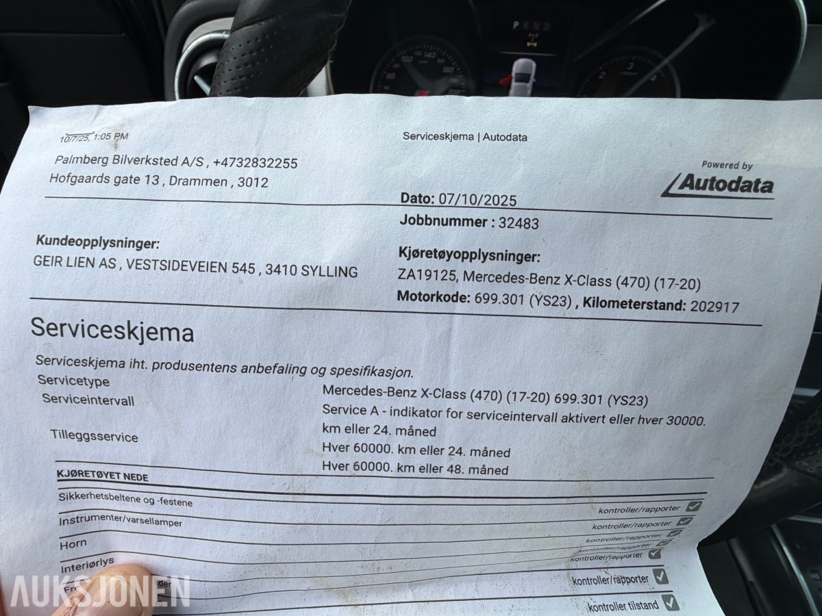 2018 Mercedes-Benz X-Klasse, X250/4X4/AUTOMAT/CRUISE/DAB/KAMERA/AUTOMAT/H.FESTE/LED TAK/FORAN/BAK/S+V DEKK