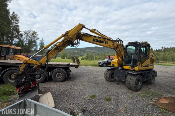 2019 Komatsu PW 148 Hjulgraver / Kun 6067 timer / Rototilt og Makin maskinstyring