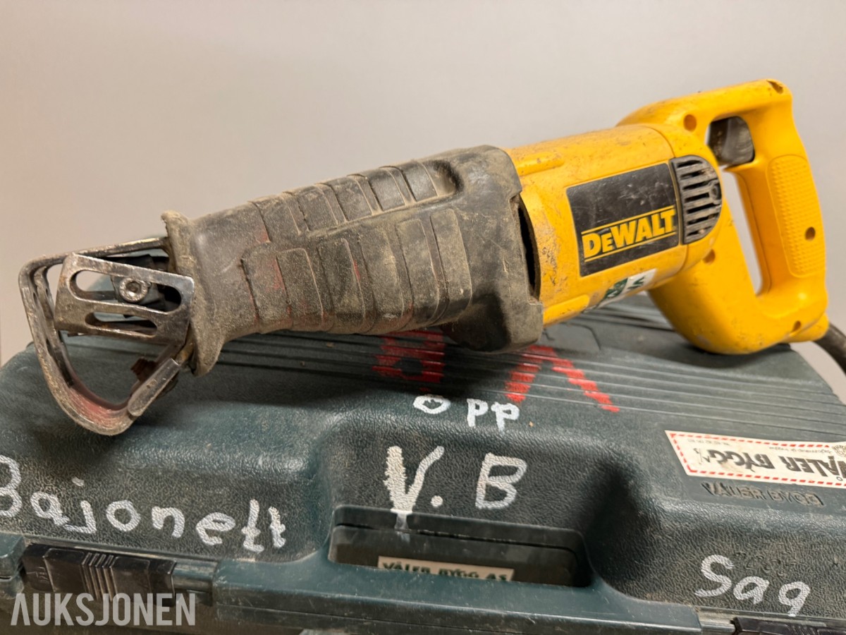 Hitachi / Dewalt Vinkelsliper og Bajonettsag