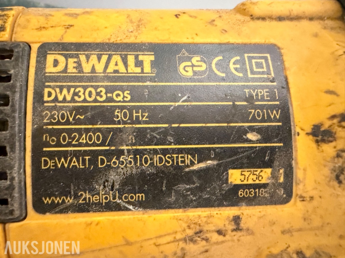 Hitachi / Dewalt Vinkelsliper og Bajonettsag