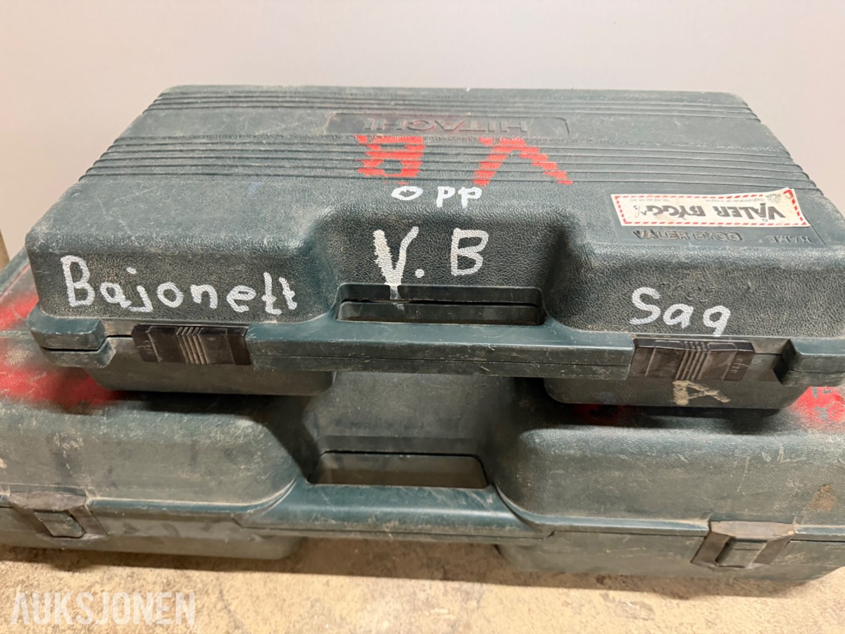 Hitachi / Dewalt Vinkelsliper og Bajonettsag