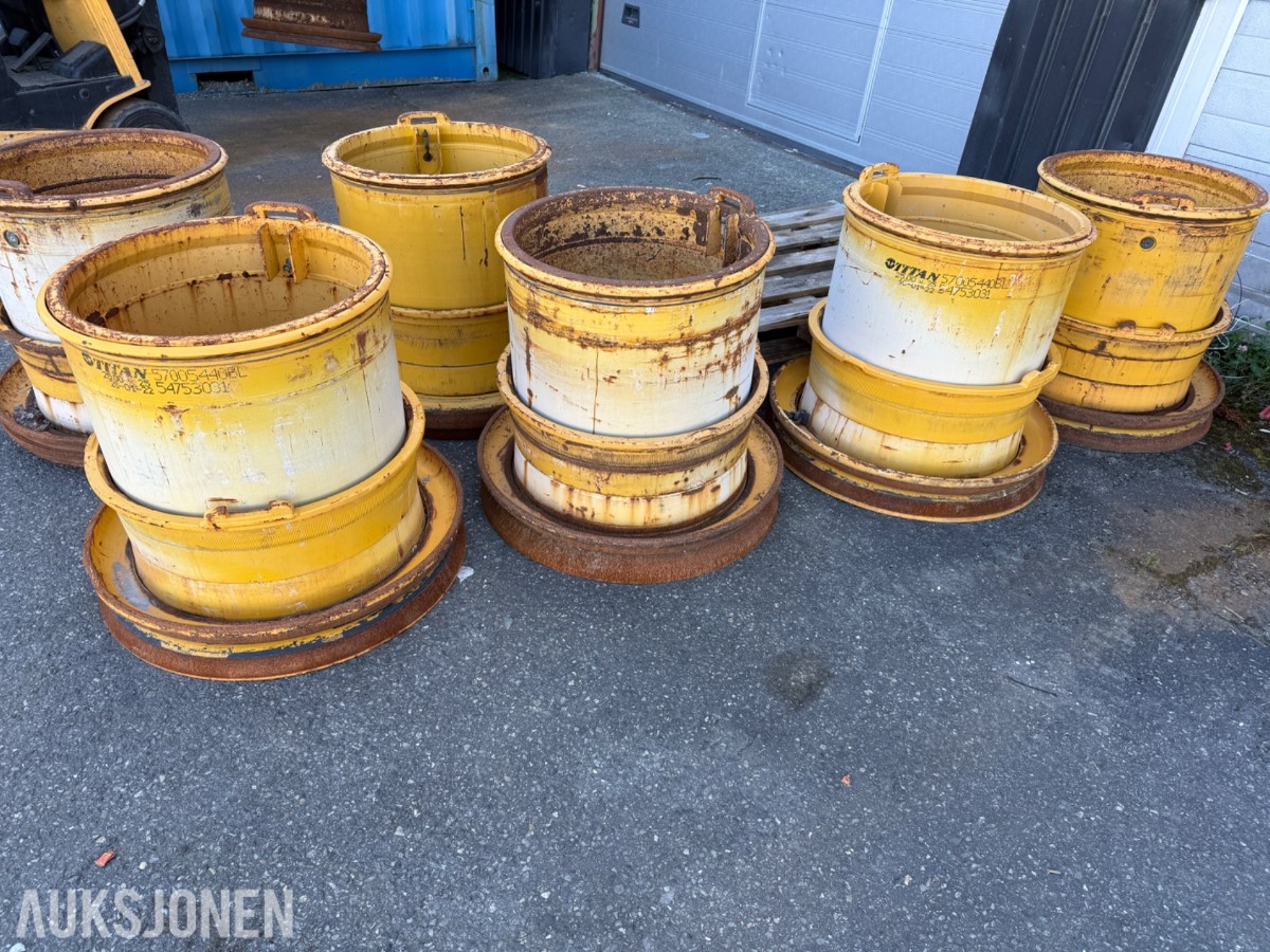 6 stk. felger til Volvo A45 dumper