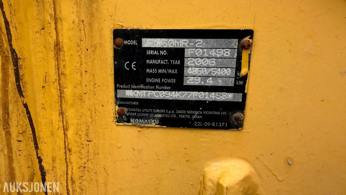 2006 Komatsu PC50MR-2 minigraver 4500t m/ skuffe – Rep Objekt/delemaskin