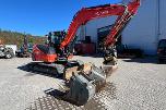 2024 Kubota KX085-5 EC209, 3 skuffer, sentralsmøring, dieselfyllepumpe