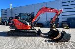 2024 Kubota KX085-5 EC209, 3 skuffer, sentralsmøring, dieselfyllepumpe