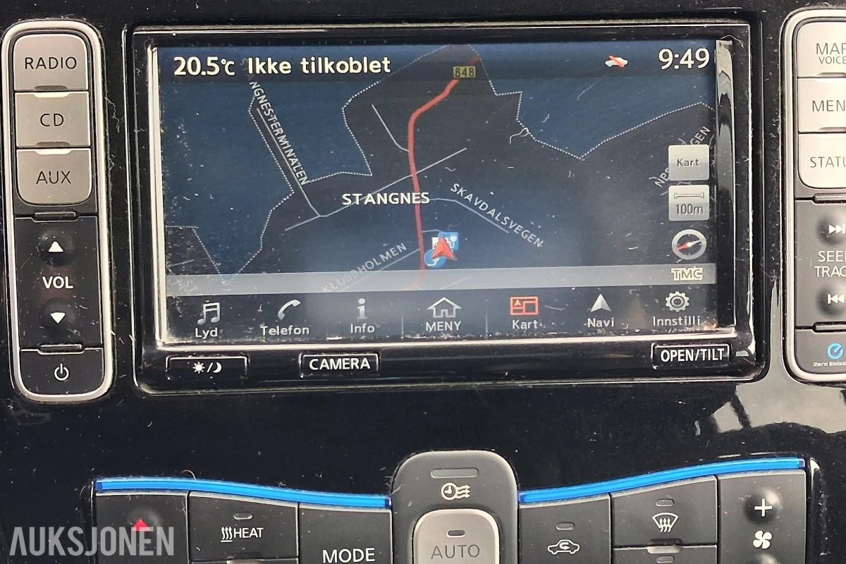 2016 Nissan Leaf, 30kWh, 247842 km, Eu godkjent til 10.09.2026