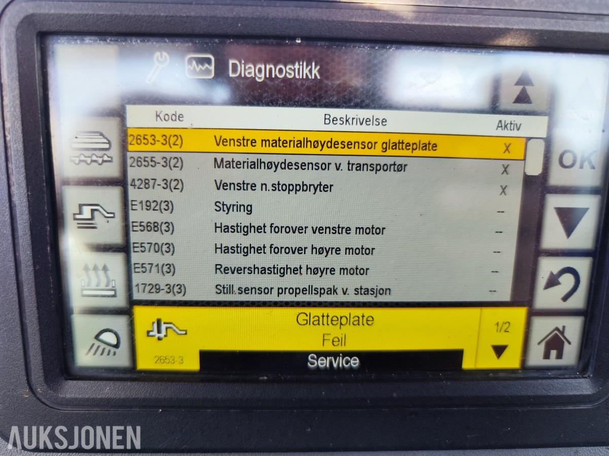 2016 Caterpillar AP300F asfaltutlegger – Cat SE34V – 5 728 timer