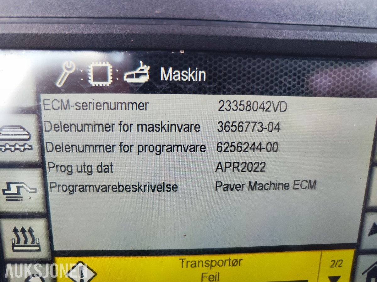 2016 Caterpillar AP300F asfaltutlegger – Cat SE34V – 5 728 timer