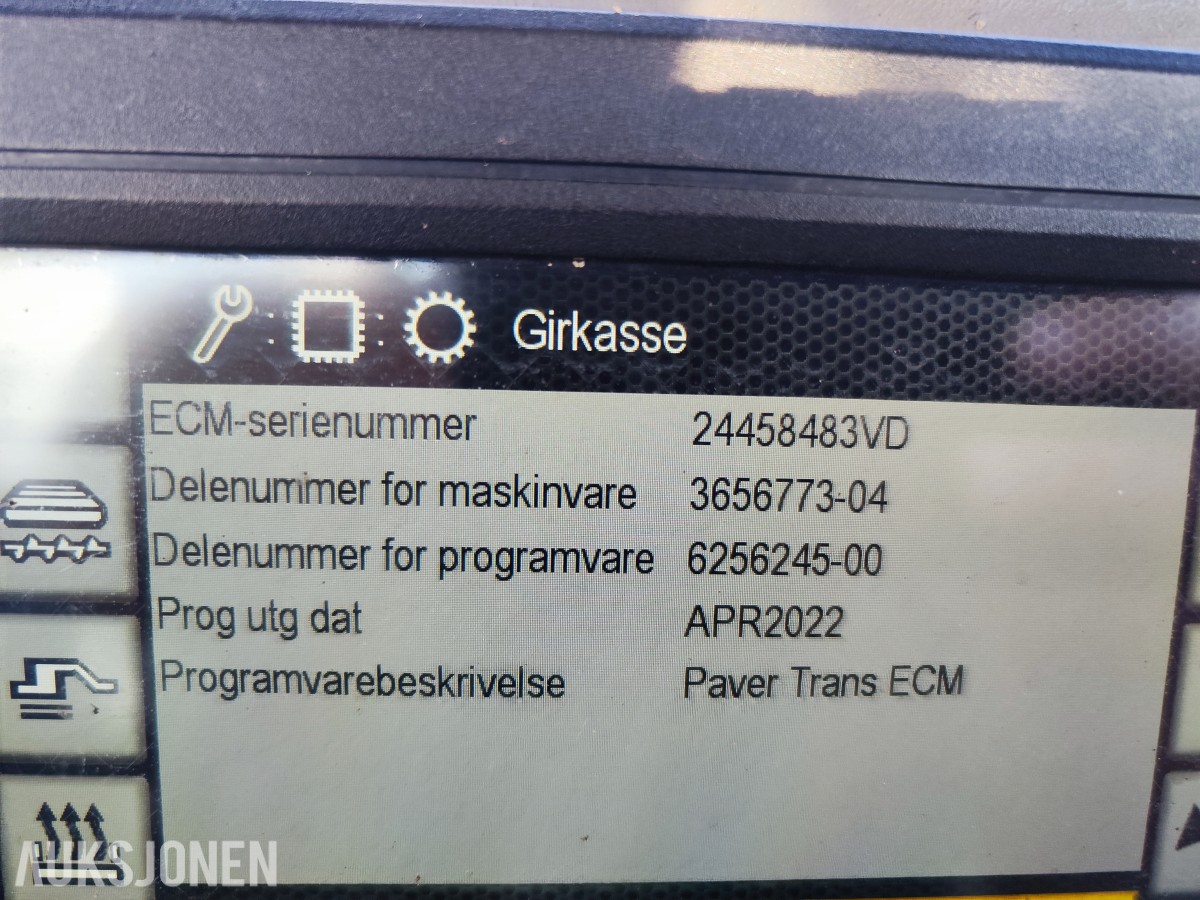 2016 Caterpillar AP300F asfaltutlegger – Cat SE34V – 5 728 timer