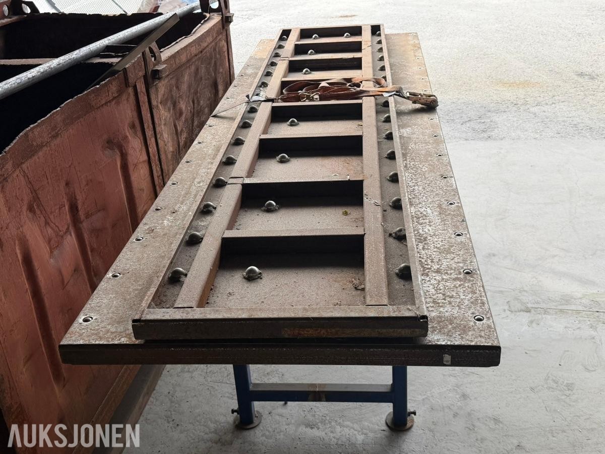 Kulebord / arbeidsbenk med kulelager for platehåndtering