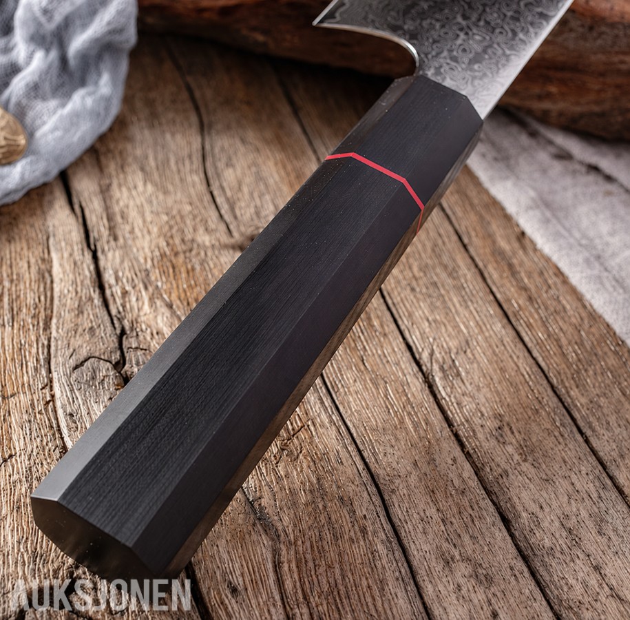 48 TIMERS AUKSJON - Senko 67-lags Damaskus Kiritsuke + Sashimi-kniv