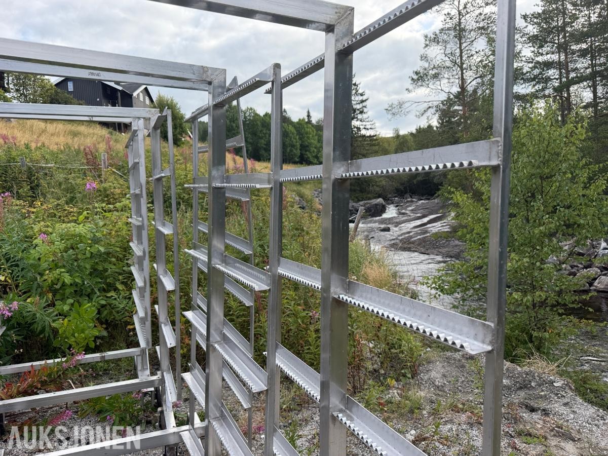 mobile lagerstativer - transportstativer på hjul / 5stk