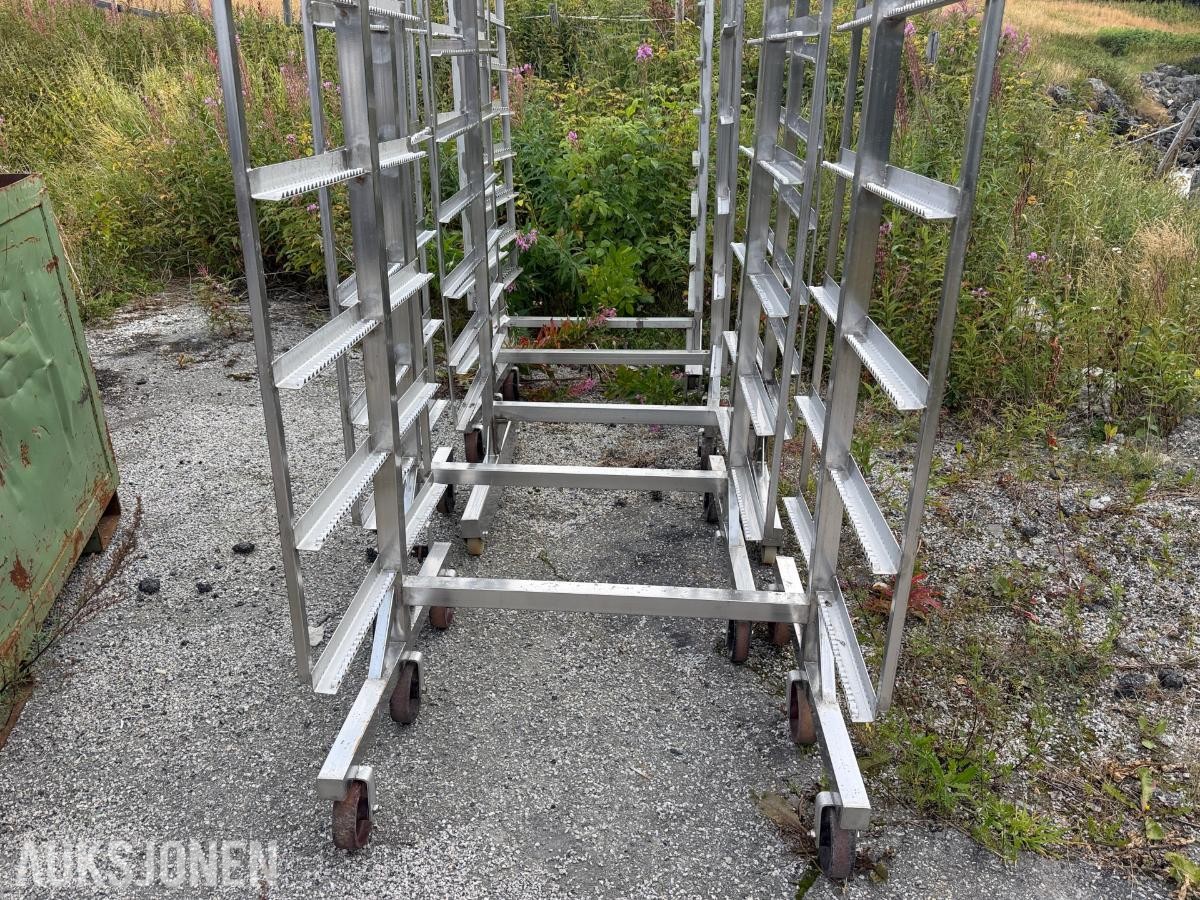 mobile lagerstativer - transportstativer på hjul / 5stk