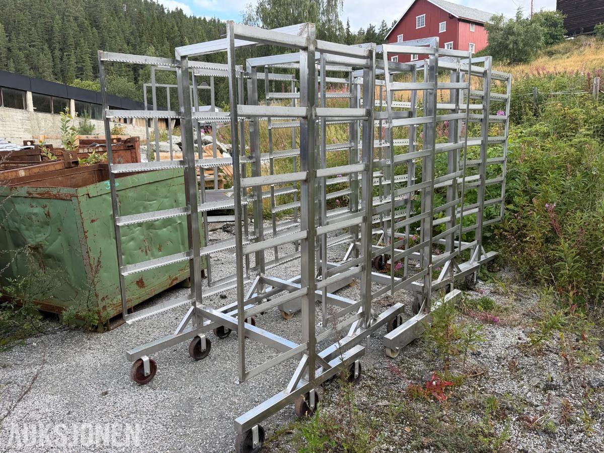 mobile lagerstativer - transportstativer på hjul / 5stk