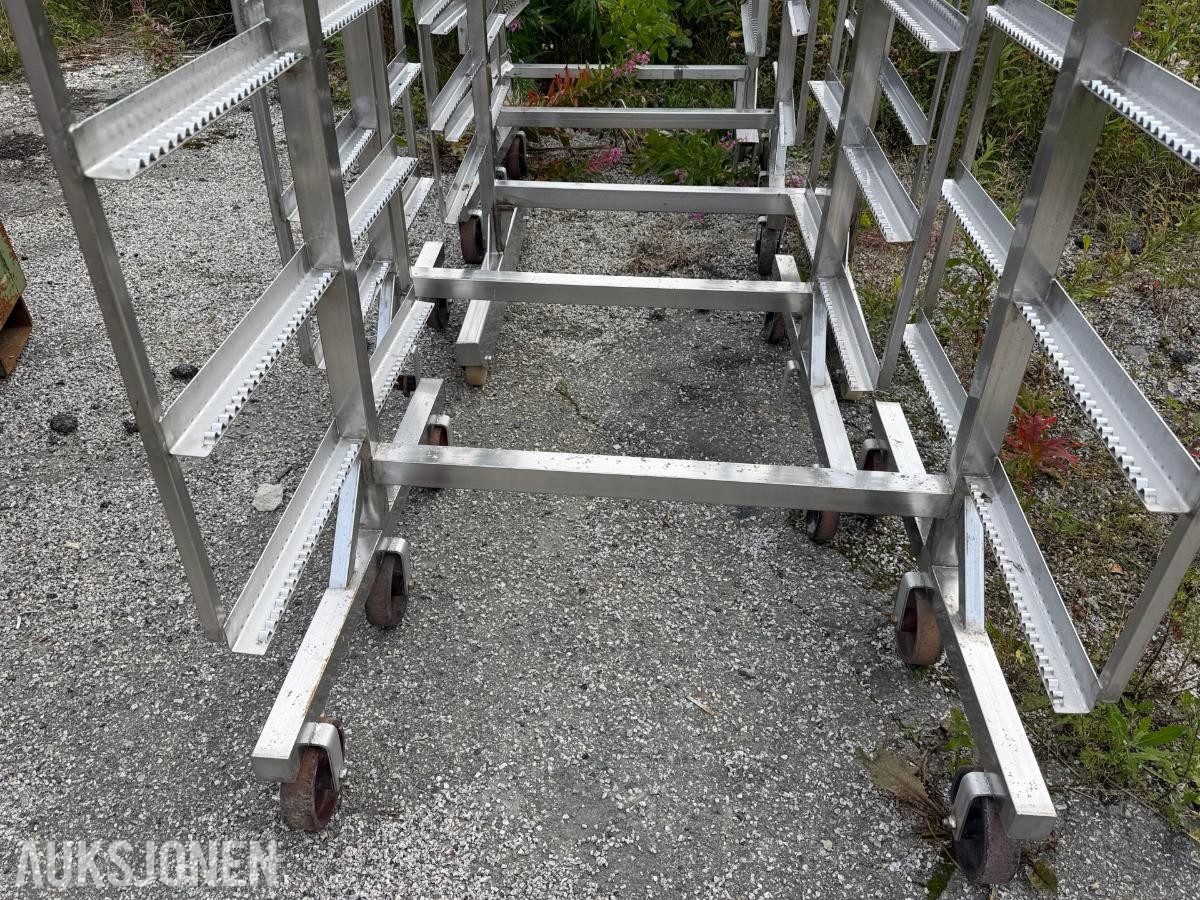 mobile lagerstativer - transportstativer på hjul / 5stk