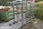 mobile lagerstativer - transportstativer på hjul / 5stk