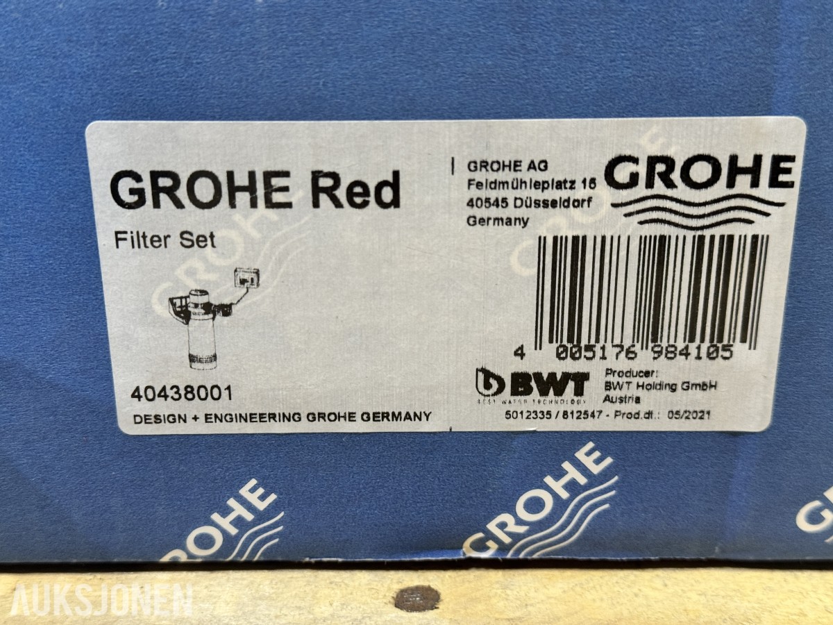 Grohe Red-system og Damixa Rowan kjøkkenarmatur og tilbehør