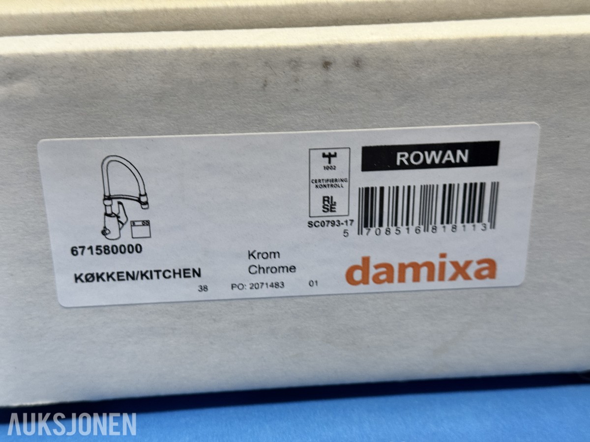 Grohe Red-system og Damixa Rowan kjøkkenarmatur og tilbehør