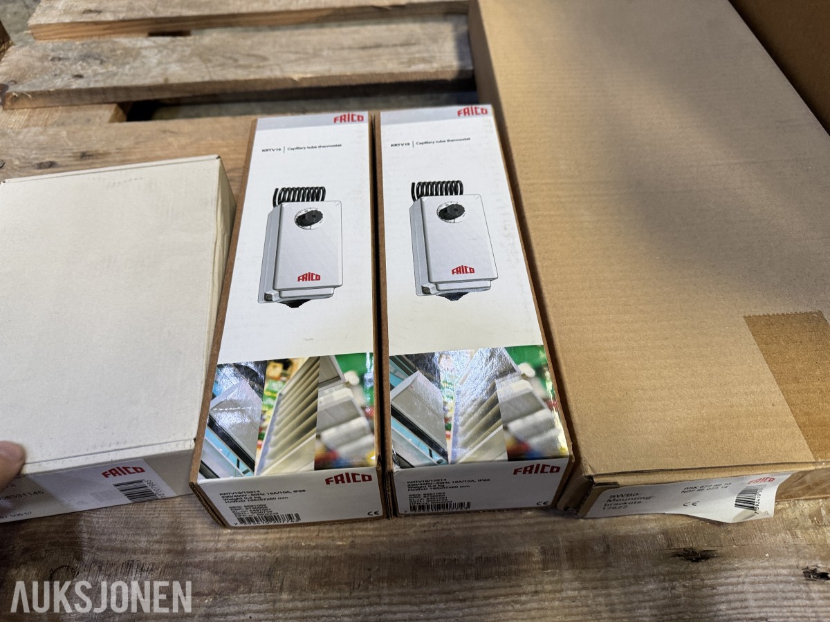 Frico viftevarmer med montasjebraketter, termostater og basissett