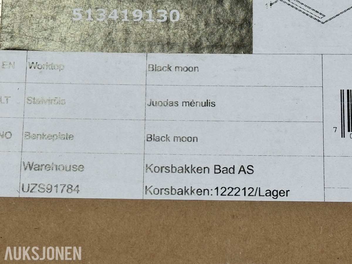Korsbakken Bad benkeplate