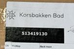  Korsbakken Bad benkeplate 