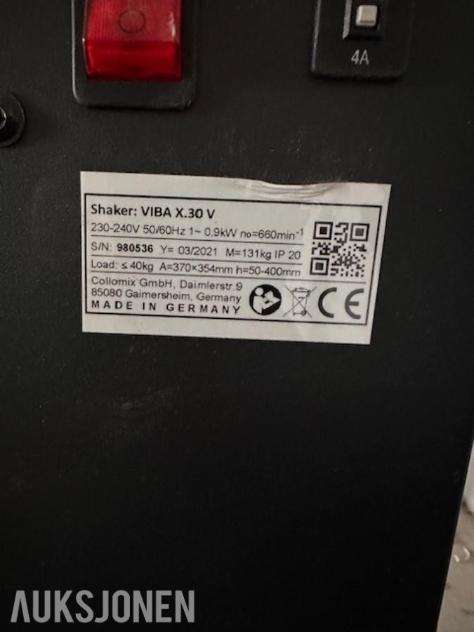 Collomix VIBA X.30V Vibrasjonsrister/Shaker til maling.
