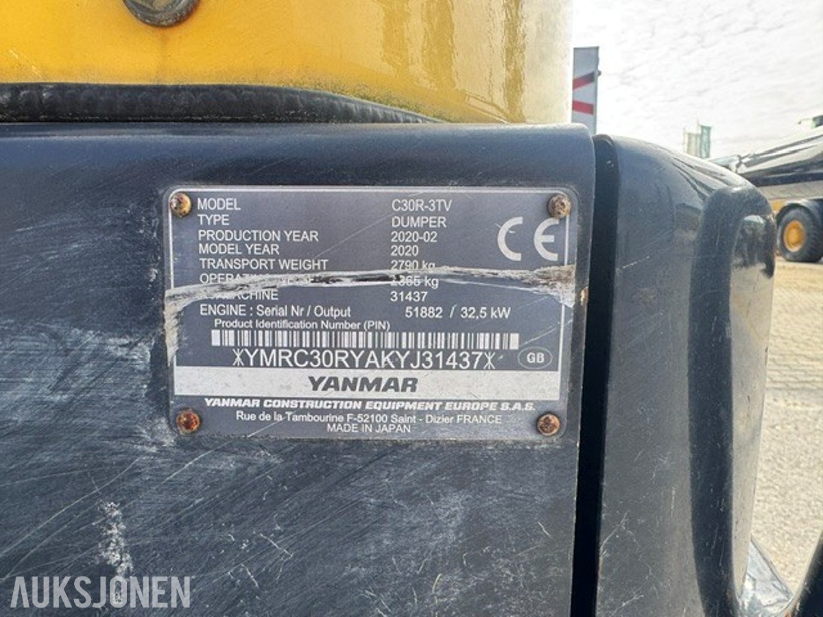 Yanmar C-30 minidumper