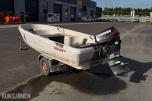 Pioner 15 med båthenger, Evinrude motor 25hk 