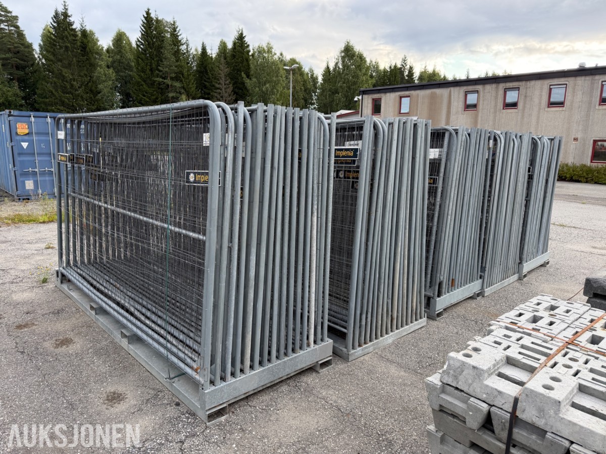 Garda/Heras byggegjerder 150stk m/ føtter
